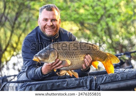 Similar – Image, Stock Photo Fisherman fishing at the sea.