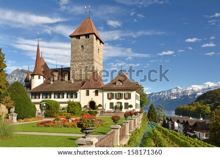 Spiez Castle (Jungfrau region, Canton Bern, Switzerland)