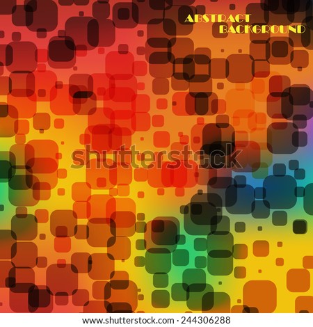 Abstract colorful  square background, vector art Illustration