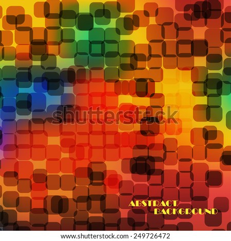 Abstract colorful  square background, vector art Illustration