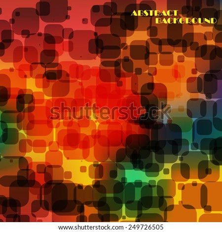 Abstract colorful  square background, vector art Illustration