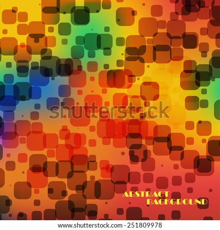 Abstract colorful  square background, vector art Illustration