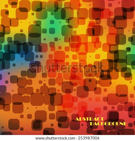 Abstract colorful  square background, vector art Illustration