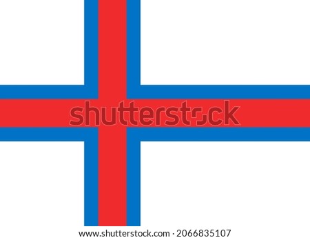 The Faroe Islands flag represents a self-governing archipelago, part of the Kingdom of Denmark in Europe