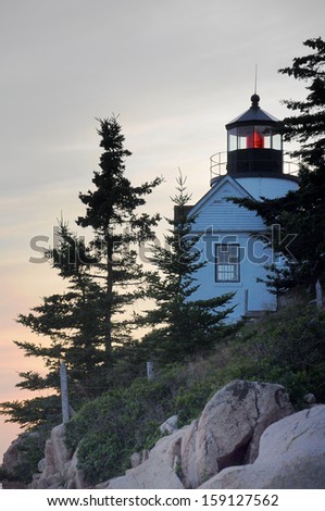 Sunset at Bass Harbor Lighthouse Mount Desert Island Maine