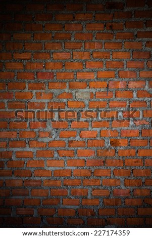 A beautiful brick wall for a background.Brick walls are not plastered cement surface.