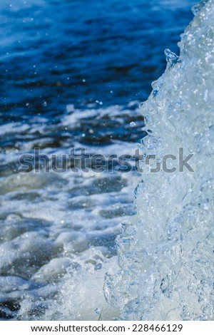 Abstract background of water.Abstract background motion blur of the water.