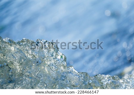 Abstract background of water.Abstract background motion blur of the water.