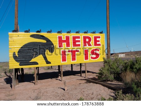 JOSEPH CITY, AZ/USA - MAY 12: Iconic Jack Rabbit Trading Post\'s \