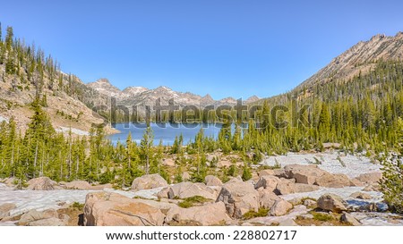 Upper Cramer Lake, Sawtooth National Recreation Area, near Stanley, Idaho
