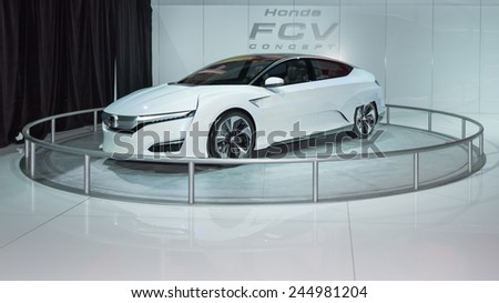 DETROIT, MI/USA - JANUARY 12, 2015: Honda FCV Concept at the North American International Auto Show (NAIAS), one of the most influential car shows in the world each year.