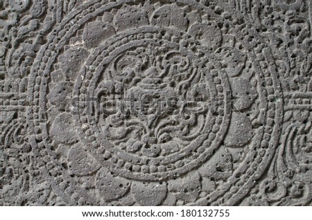 Rock carvings texture background of Ajanta Cave in Aurangabad India