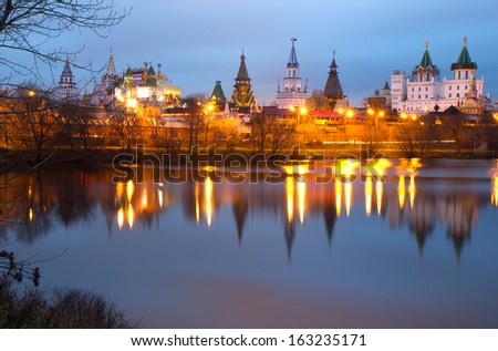 Russia. Izmailovo Kremlin. All buildings in the Izmailovo Kremlin, constructed in the best traditions of Russian architecture, and under drawings of the Royal residence of the XVI-XVII centuries.