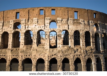 One of Italy's most popular tourist attractions - the Colosseum in Rome
