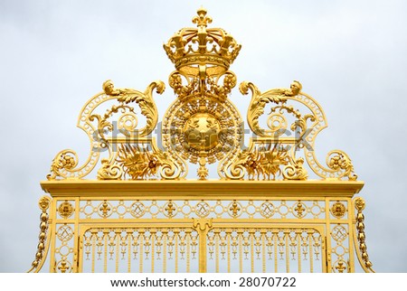 Palace Gates, Ch?teau de Versailles, France Photo stock © 