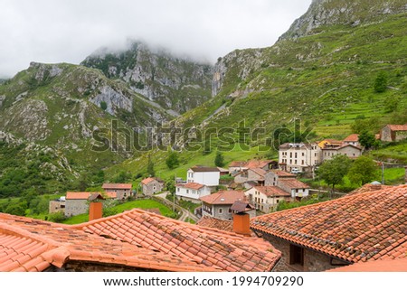 countryside village of potes in cantabria, Spain Foto stock © 