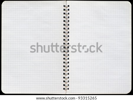 Graf notepad with a spiral binding
