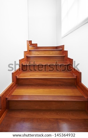 Interior design: Classic wooden stairs