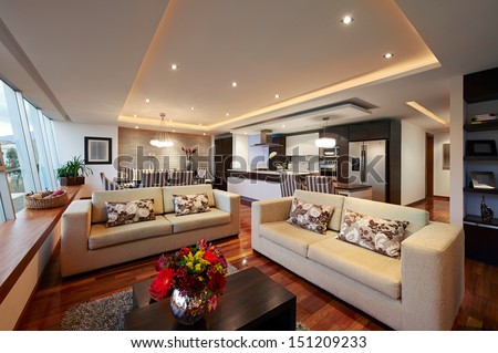 Interior design: Big Modern Living room