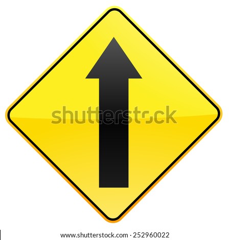 Straight Ahead Sign clip art Free Vector / 4Vector