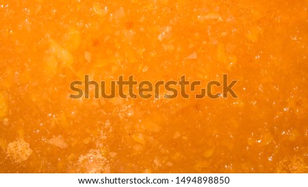 Image, Stock Photo Preserves of peach jam