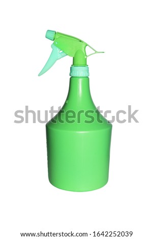Plastic spray gun.Plastic sprayer on a white background.
