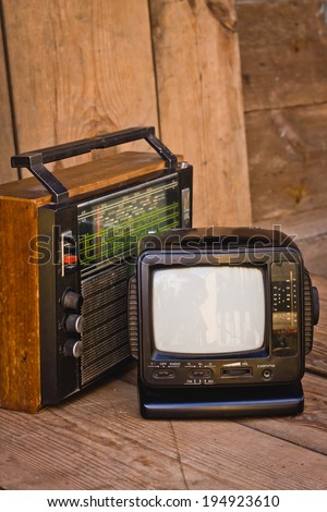 old TV and receiver