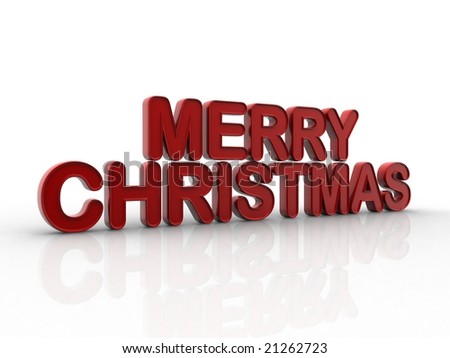 Merry Christmas 3d Word Stock Photo 21262723 : Shutterstock