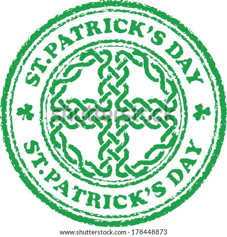 St.Patrick's day grunge stamp