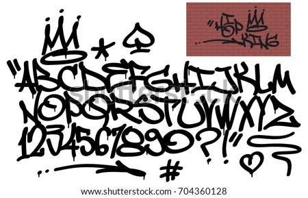 Vector Graffiti Alphabet Letters Download Free Vector Art Stock