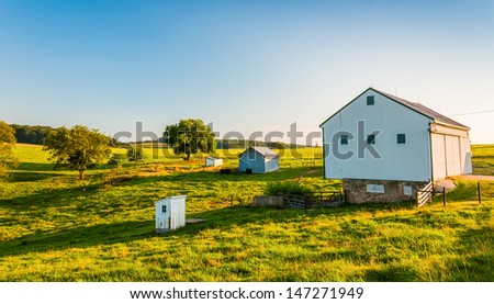 Barn on a farm in rural York County, Pennsylvania.