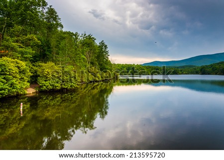 Julian Price Lake, along the Blue Ridge Parkway in North Carolina.