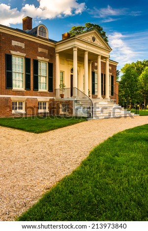 The Homewood House at John Hopkins University in Baltimore, Maryland.