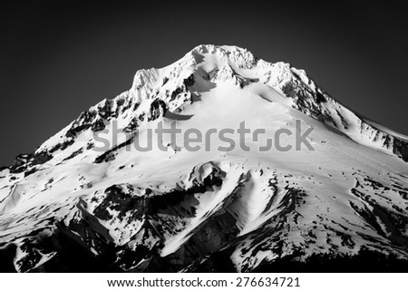 View of Mount Hood, from Tom, Dick, and Harry Mountain, in Mount Hood National Forest, Oregon.