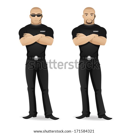 Man security guard of nightclub
