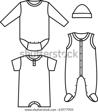 Child Wear Stock Vector Illustration 63977905 : Shutterstock