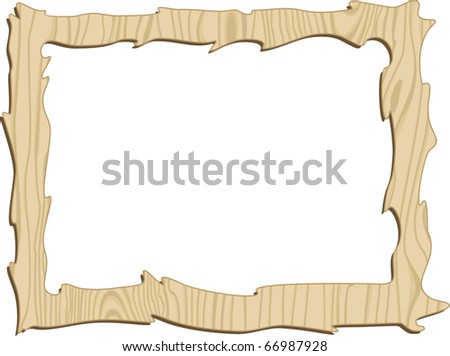 Wooden Frame. Vector Illustration - 66987928 : Shutterstock