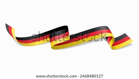 German flag wavy abstract background. Vector illustration.