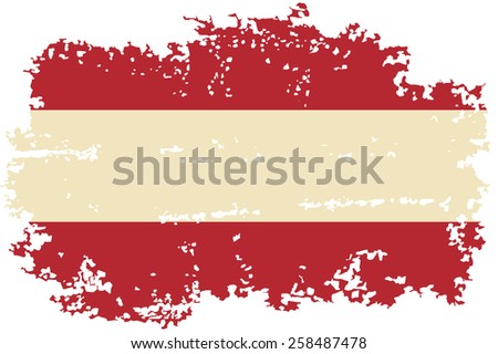 Austrian grunge flag. Raster version