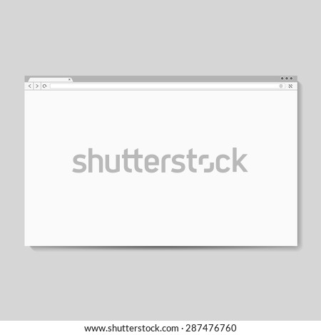 vector browser window mockup for web site presantations