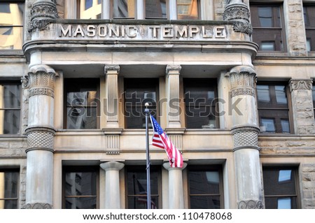 Masonic Temple in a historic building in Minneapolis, Minnesota