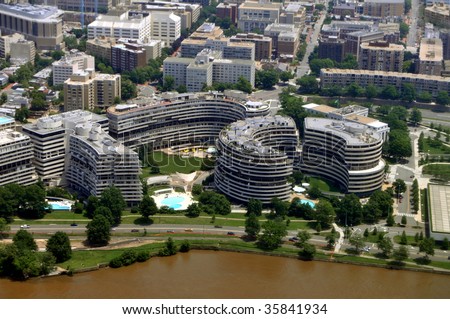 The Watergate complex is an office-apartment-hotel complex built in 1967 in northwest Washington D.C., on the Potomac River, best known for the Watergate Scandal of President Nixon.