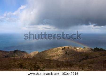 Basque coast, Province of Guipuzcoa, Basque country, Spanish French border.