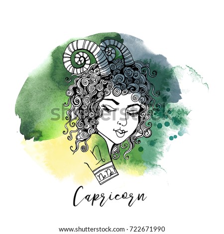 Capricorn. Zodiac signs girl