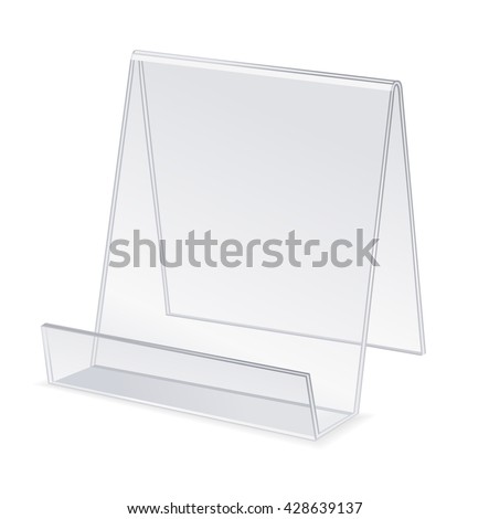 Acrylic holder. Vector