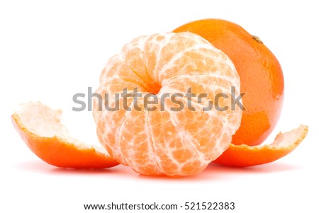 Similar – Image, Stock Photo unpeeled round ripe orange mandarin