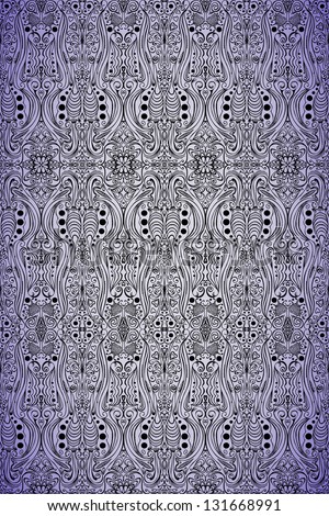 Gothic ornament on a purple background