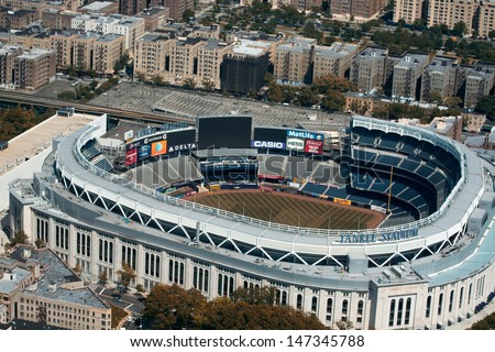 NEW YORK CITY - MAY 21: Yankee Stadium is a stadium located in The Bronx in New York City. It is the home ballpark for the New York Yankees. May 21, 2013 in New York City, USA.