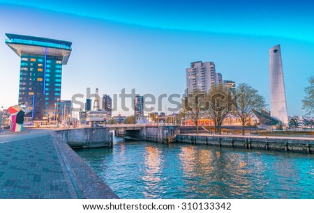 Similar – Foto Bild Moderne Architektur in Rotterdam