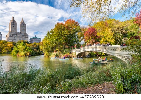 Beautiful foliage colors of New York Central Park. Сток-фото © 